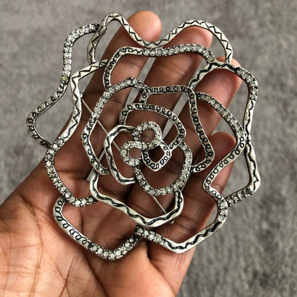 Massive Statement Vintage Brutalist Modernist Flo… - image 2